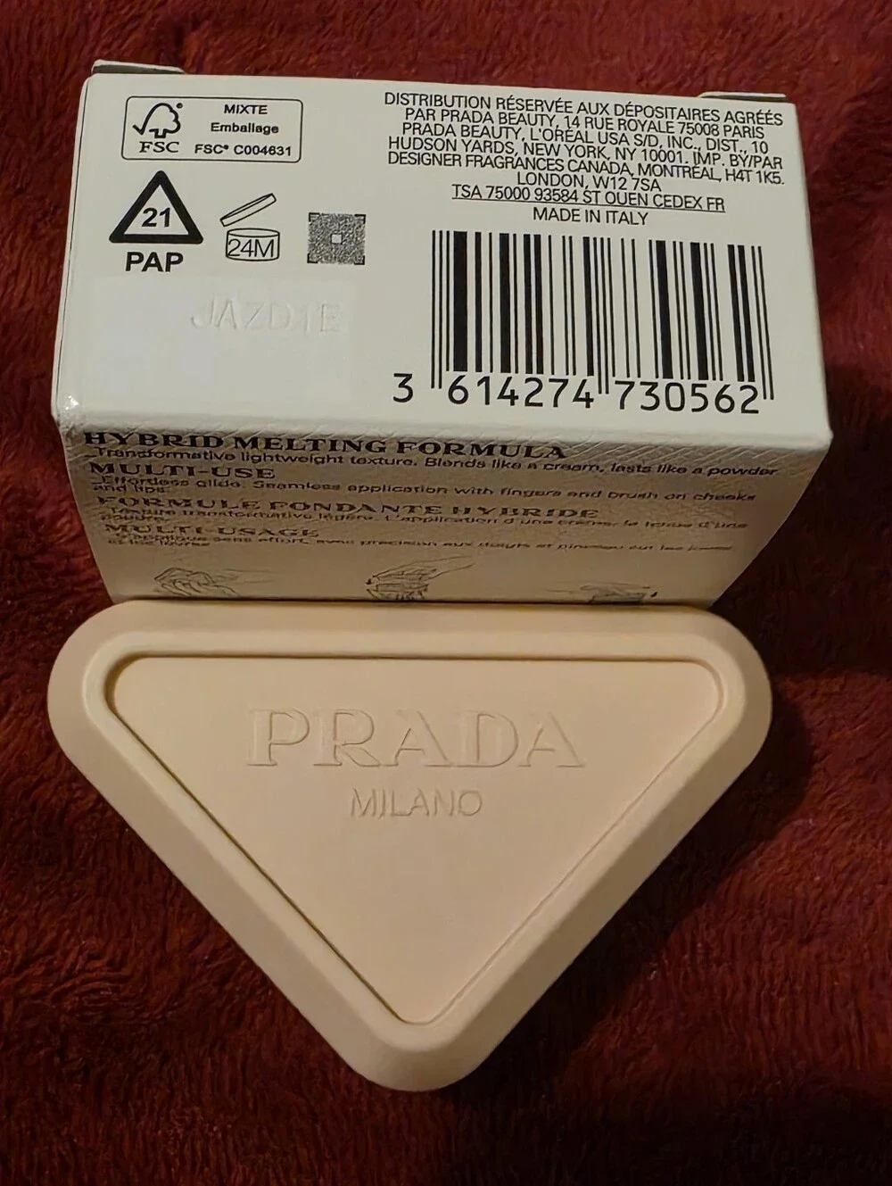 Prada Touch Cream-to-Powder Blush P25 TULIP/Baby pink. NEW💕